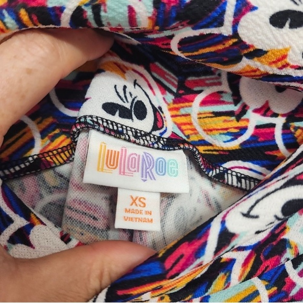 LuLaRoe Cassie Pencil Skirt with Disney Mickey Mouse Print Woman's XS - Picture 4 of 5